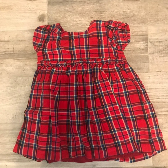 Red Plaid Gymboree toddler dress - Picture 2 of 7